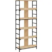 vidaXL Boekenrek 78,5x33x188,5 cm bewerkt hout sonoma eikenkleurig