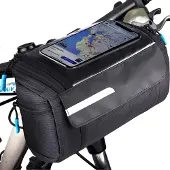 Unyqoos Waterdichte fietsstuurtas met telefoonhouder en vierlaagse bescherming