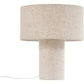 LINDBY Tafellampe , Elfie, Beige, Woonkamer, Stof, Scandinavisch