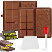 Unyqoos Herbruikbare siliconen chocolademal set voor creatieve chocoladecreaties