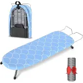 Unyqoos Compacte opvouwbare strijkplank met antislip poten voor kleine ruimtes