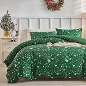 Unyqoos Kerstbeddengoed set 220x240 cm met kussenslopen en ritsen in