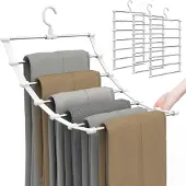 Unyqoos Ruimtebesparende kledinghangers voor broeken en accessoires set van drie stuks