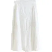Next - Dames - Midirok met gehaakt inzetstuk - Crème