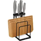 Relaxdays Snijplankhouder, Keuken organisatoren, Zwart