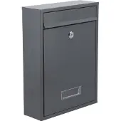 VOREL 78556 - Wandbrievenbus - Galvaniseerd Staal - Grafietkleur - Weerbestendig