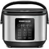 Rommelsbacher Multi-rijstkoker MRK 650 (roestvrij staal/zwart, 600 watt, 3 liter)