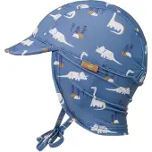 Fresk UV 50+ Zonnehoed voor kinderen 74 – Beschermende Reishoed – Hoofdbescherming Jongens - Blauw - Dino