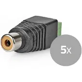 Nedis CCTVCF40BK5, RCA, DIN, Oranje
