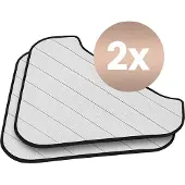 FLOWSTEAM Luxe Stoomreiniger Microvezeldoekjes Set - Stoomdoek - Navulling - 2 Stuks