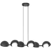 Emibig Hanglamp BOOM, zwart-wit, 6xG9x15W, metaal, afmetingen: 120x88x32cm, IP20,