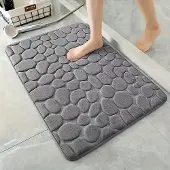 Unyqoos Zachte en absorberende badmat met antisliplaag voor badkamer