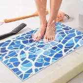 Unyqoos Antislip badmat met massage-effect en sneldrogend ontwerp voor veiligheid