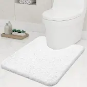 Unyqoos Zachte en absorberende toiletmat met antislip en comfortabele microvezels