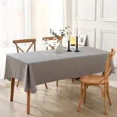 Unyqoos Tafelkleed met Linnenlook en Waterafstotend Lotuseffect voor Veelzijdig Gebruik