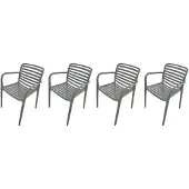 Garden Impressions Nantes tuinstoelen (set van 4) - stone green