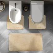 Unyqoos Stijlvol en Praktisch Badmat Set voor Elk Modern Badkamerinterieur