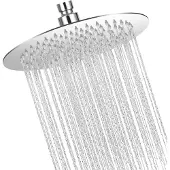 Unyqoos Luxueuze 20 cm Regenval Douchekop met Zelfreinigende Sproeiers en 360° Verstelbaarheid