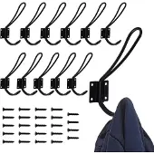 Unyqoos Klassieke Zwarte Muurhaken Set voor Alle Kamers in Huis