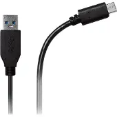 Azuri USB Sync- and charge cable - USB Type A to Type C - 2m- zwart
