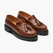 Playboy Footwear Dames Edith Instappers Brandy Leather