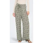 ONLY Broek 'ONLPakja' olijfgroen / wit