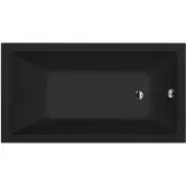 Polysan Noemi Rechthoekig bad 150x80x39cm, mat zwart