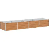 Syfax Verhoogde plantenbak Licht Bruin 320 x 80 x 45 cm