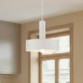 Sigma Hanglamp Vitrum round, dimbaar, wit / opaal, Woon-/ Eetkamer, metaal, Modern, hanglamp