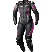 Rst Tractech Evo D3O, leren pak 1st. geperforeerd vrouwen ,zwart/pink ,XXL