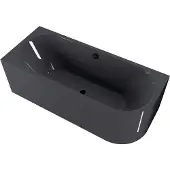 Polysan Viva L Monolith Asymmetrisch bad 180x75x60cm, grijs