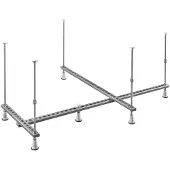 Polysan Ondersteuningsframe voor asymmetrisch bad 150x75cm, links/rechts