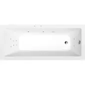 Polysan Noemi Whirlpoolbad, 150x80x39cm, Attraction Hydro, chroom