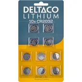 Deltaco CR2032-10B huishoudelijke batterij Lithium - 10 stuks