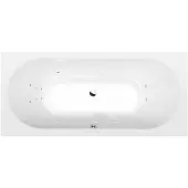Polysan Viva B Whirlpoolbad, 185x80x47cm, Attraction Hydro, chroom