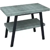 Sapho Twiga wastafeltafel 100x72x50 cm, zwart mat/Aquamarijn
