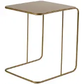 CALICOSY Bijzettafel met metalen blad h46 cm owen