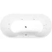 Polysan Io Whirlpoolbad, 180x85x49cm, Attraction Hydro, chroom