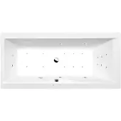 Polysan Cleo Whirlpoolbad, 150x75x48cm, Attraction Hydro-Air, chroom