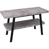 Sapho Twiga wastafeltafel 120x72x50 cm, zwart mat/cement