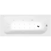 Polysan Laura Whirlpoolbad, 160x70x39cm, Attraction Hydro-Air, chroom