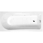 Polysan Lisa Whirlpoolbad, 150x70x47cm, Attraction Hydro-Air, chroom