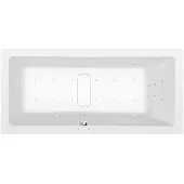 Polysan Marlene Whirlpoolbad, 200x90x48cm, Attraction Hydro-Air, chroom
