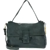 Caterina Lucchi Leren schoudertas Maria Shoulder Bag Pino groen