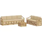 vidaXL Sofa-Sets Massief Acacia Hout