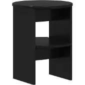 vidaXL Bijzetkast Zwart Ø40 x 50 cm Geconstrueerd hout