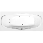 Polysan Garda Whirlpoolbad, 190x90x44cm, Attraction Hydro, chroom
