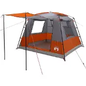 vidaXL Partytent 10-persoons Grijs en Oranje