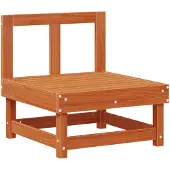 vidaXL Tuinstoel Midden Massief grenenhout Waskleur Bruin