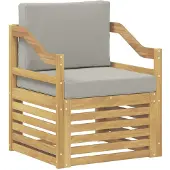 vidaXL Buiten bank set Polyester Wit
